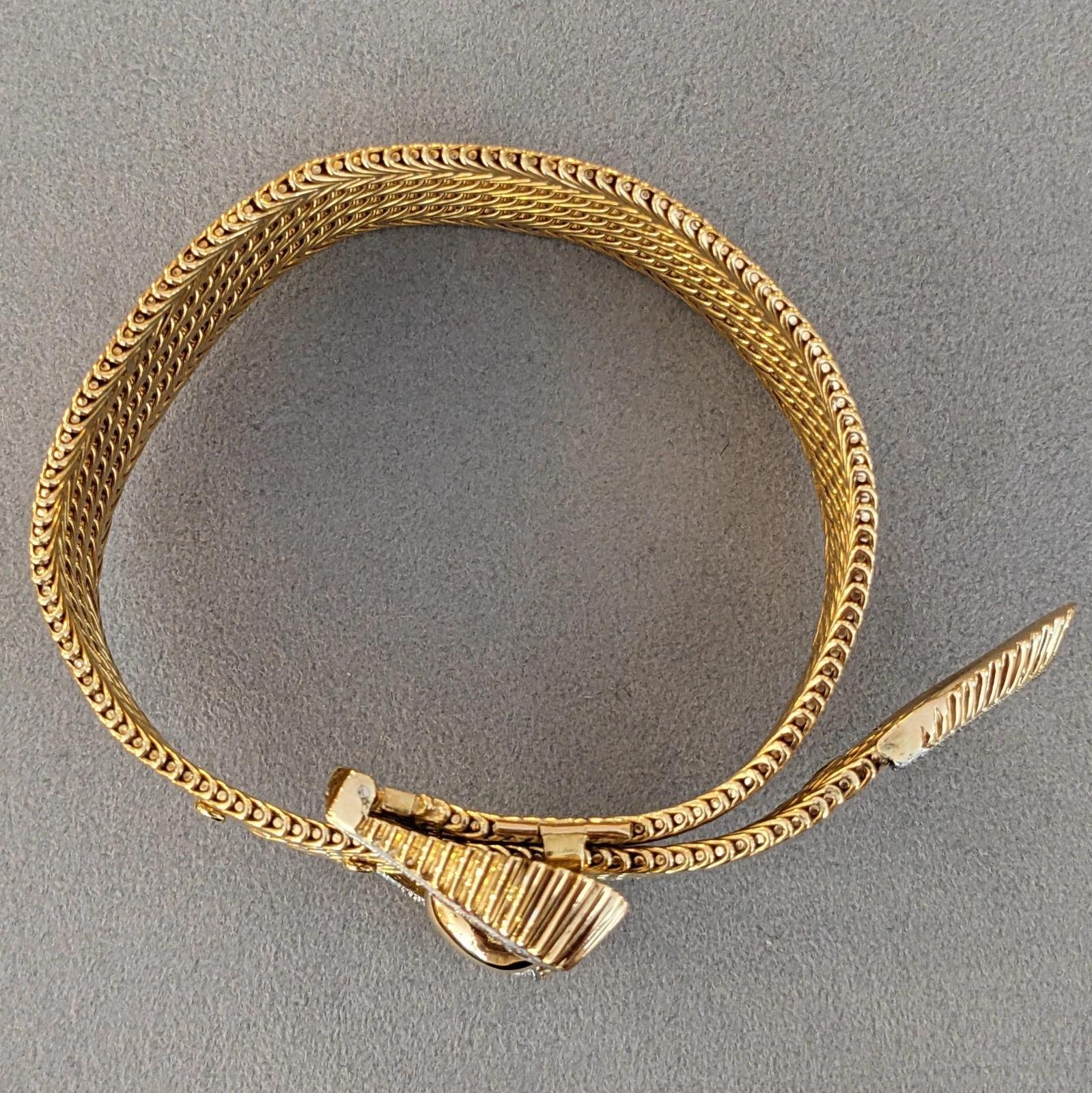 Pulsera vintage Kutchinsky de oro amarillo de 18 quilates con diamantes en venta 2