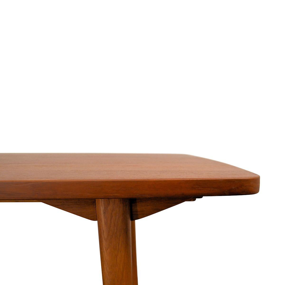 Danish Vintage L. Chr. Larsen & Son Teak/Oak Extendable Dining Table For Sale