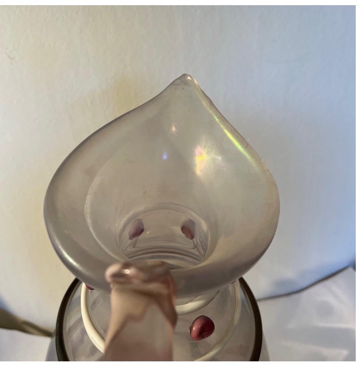 Vintage L. De Rai Signed Heavy Murano Art Glass Pitcher with Picasso-Style Face 3