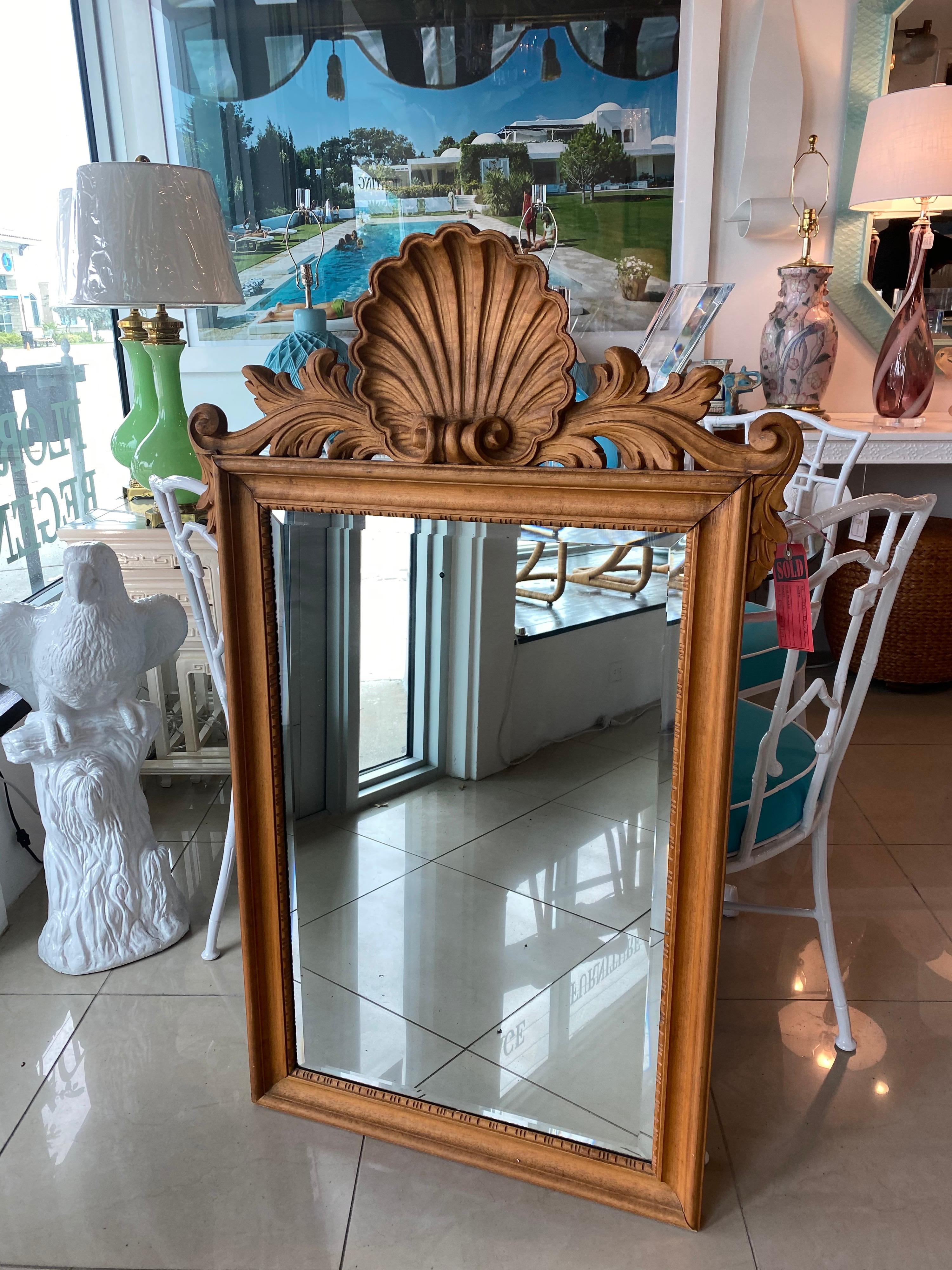 antique shell mirror