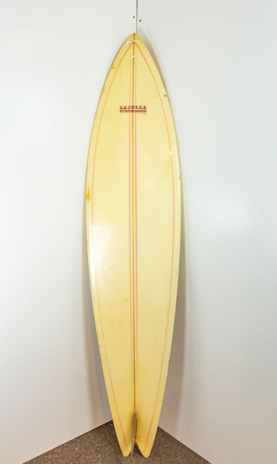 Resin Vintage LA Jolla Longboard Surfboard by Mirandon, circa 1960s