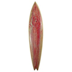 Vintage LA Jolla Longboard Surfboard by Mirandon, circa 1960s