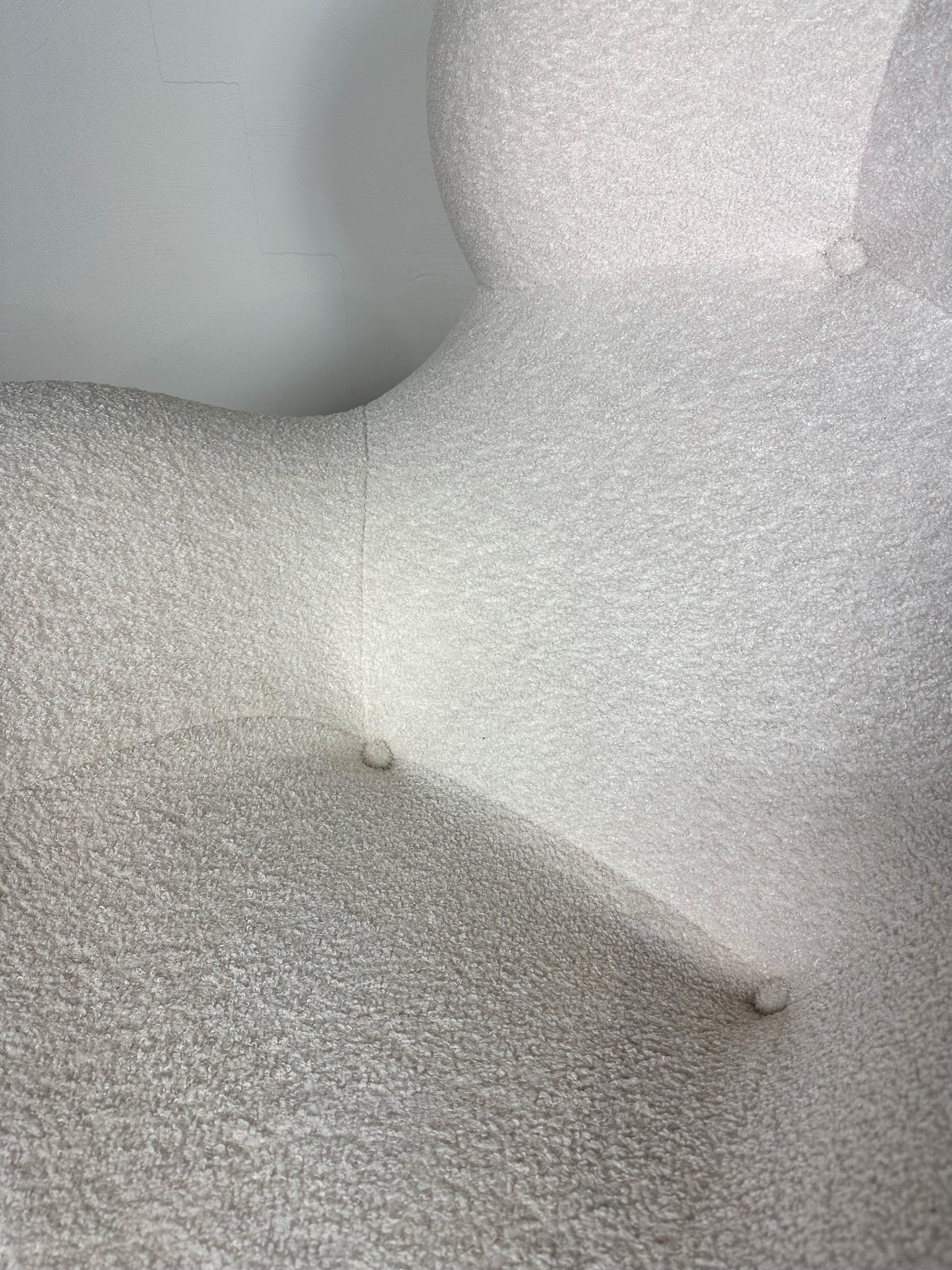 Vintage La Mamma Up5 Bouclé Lounge Chair by Gaetano Pesce for B&B Italian, 1960s 5