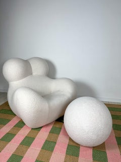 Vintage La Mamma Up5 Bouclé Lounge Chair by Gaetano Pesce for B&B Italian, 1960s