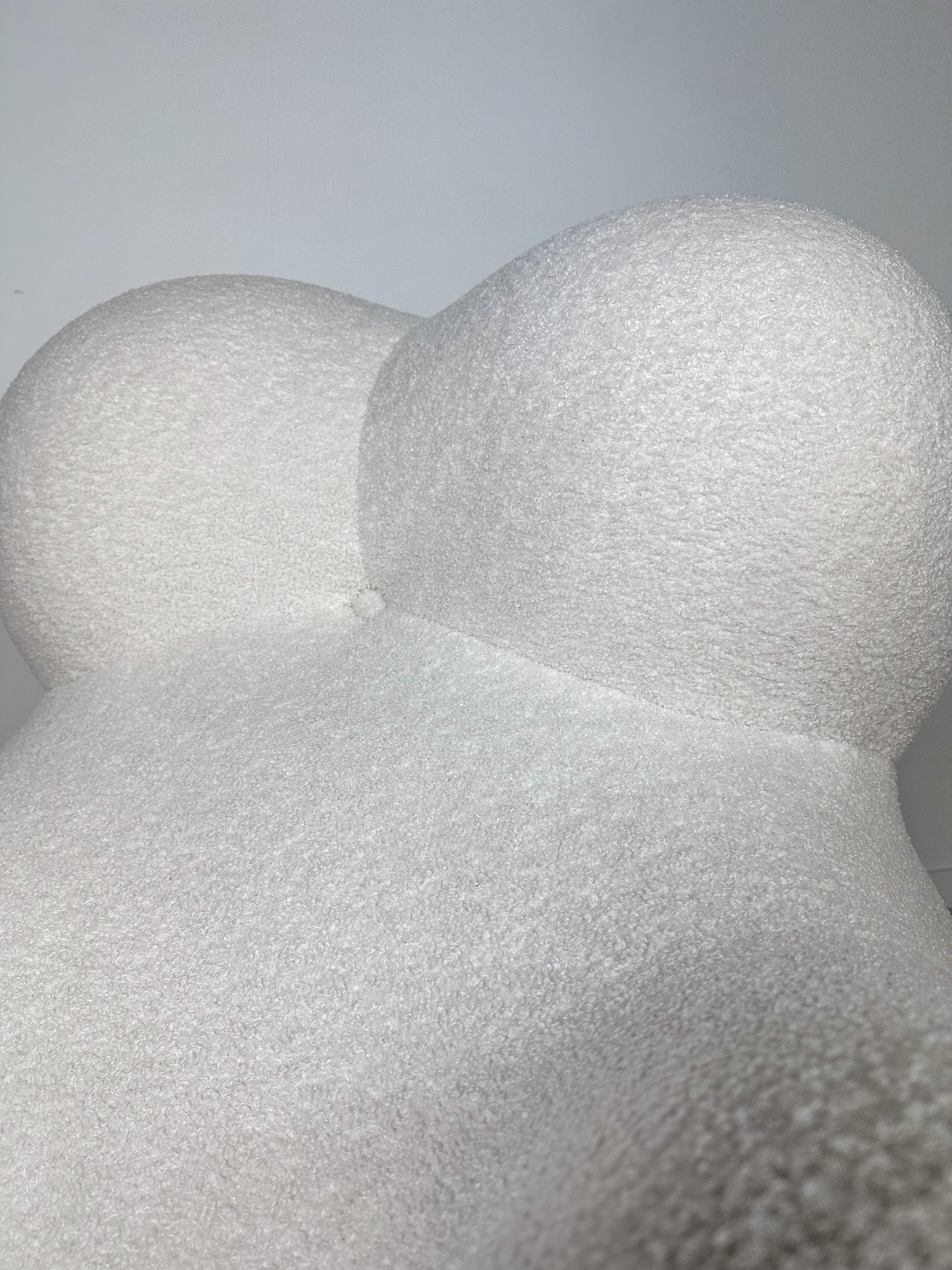 Vintage La Mamma Up5 Bouclé Lounge Chair by Gaetano Pesce for B&B Italian, 1960s 1