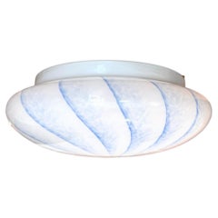 Vintage La murrina Murano Glas Flush Mount Deckenleuchte, Italien, 1970er Jahre