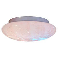 Vintage La murrina Murano Glas, Rosa Wirbel Dekor, 1970er Jahre