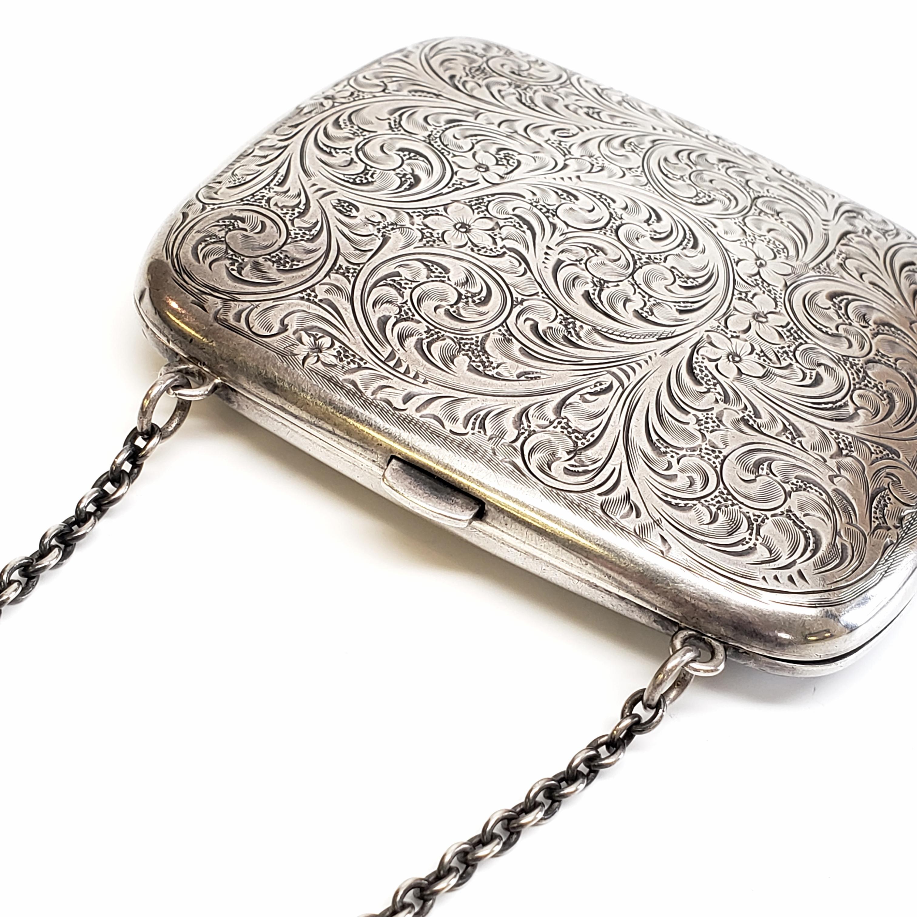 vintage silver purse