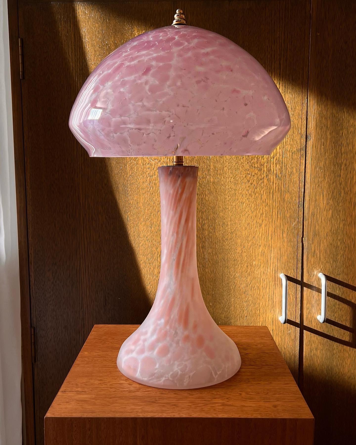 Vintage La Rochere French Mushroom Table Lamps 1