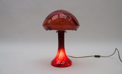 Vintage-Tischlampe aus La Rochere-Glas, signiert, 1970er Jahre