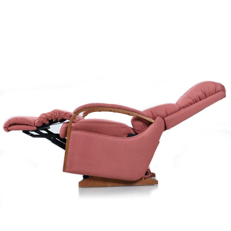 Vintage LaZBoy Rose Velour Recliner at 1stDibs