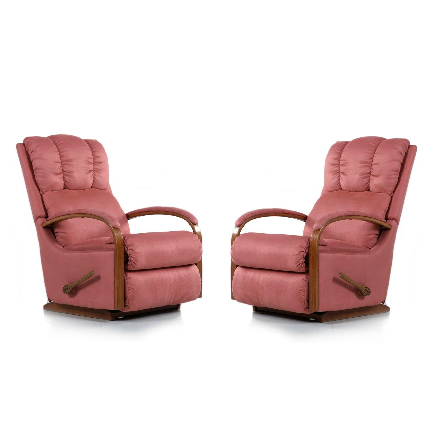 Well.... here we are. You woke up this morning with no idea that you would be drooling over a rose colored La-Z-Boy, but that's what happened. Don't second guess your instincts, these chairs are truly amazing. We purchased these chairs from the