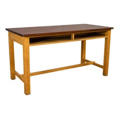 Vintage Lab Table, English, Teak, Oak, Kitchen, Dining, J&J Siddons, circa 1960