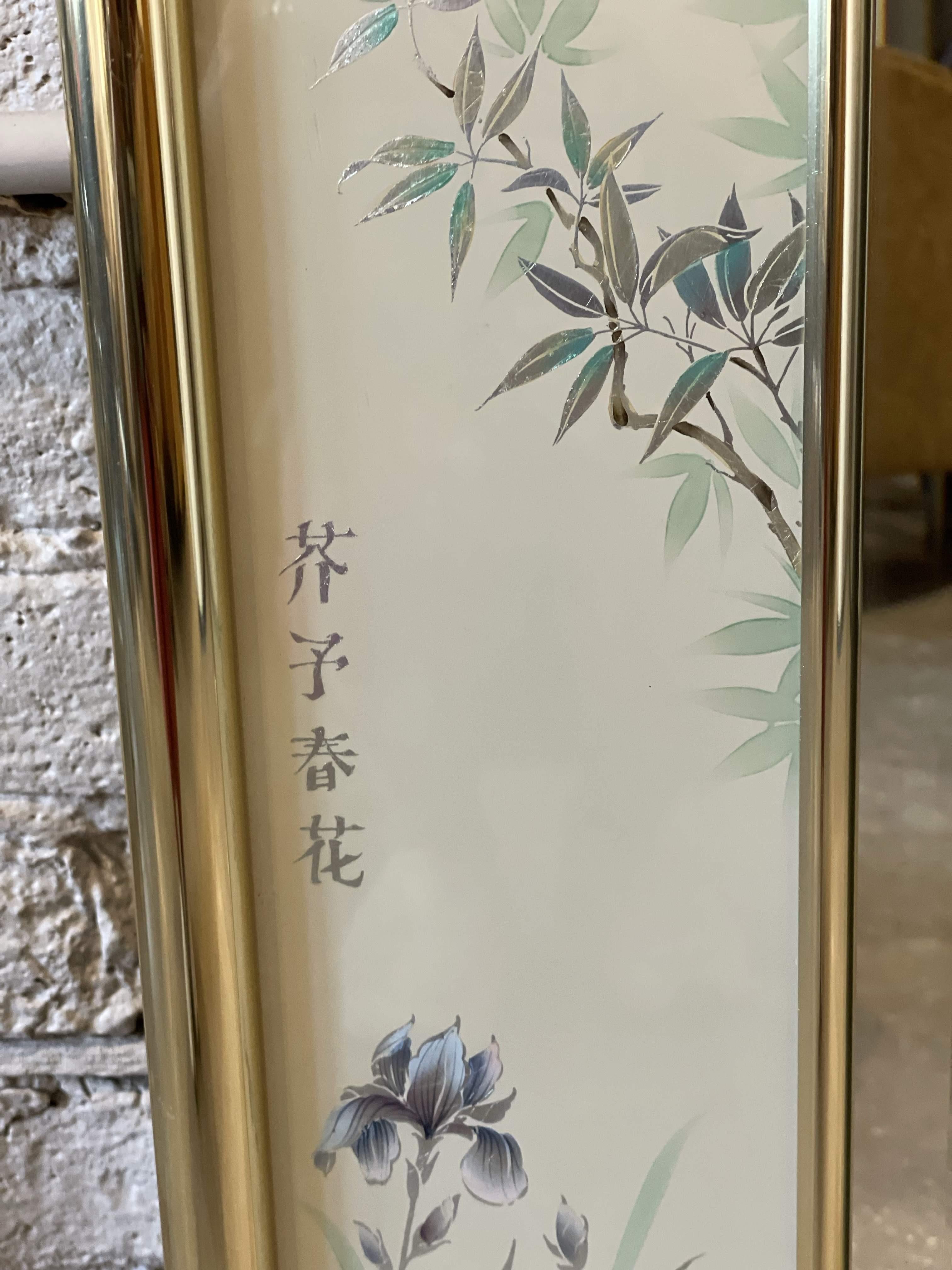 Cineserie Specchio d'epoca LaBarge Chinoiserie in vendita