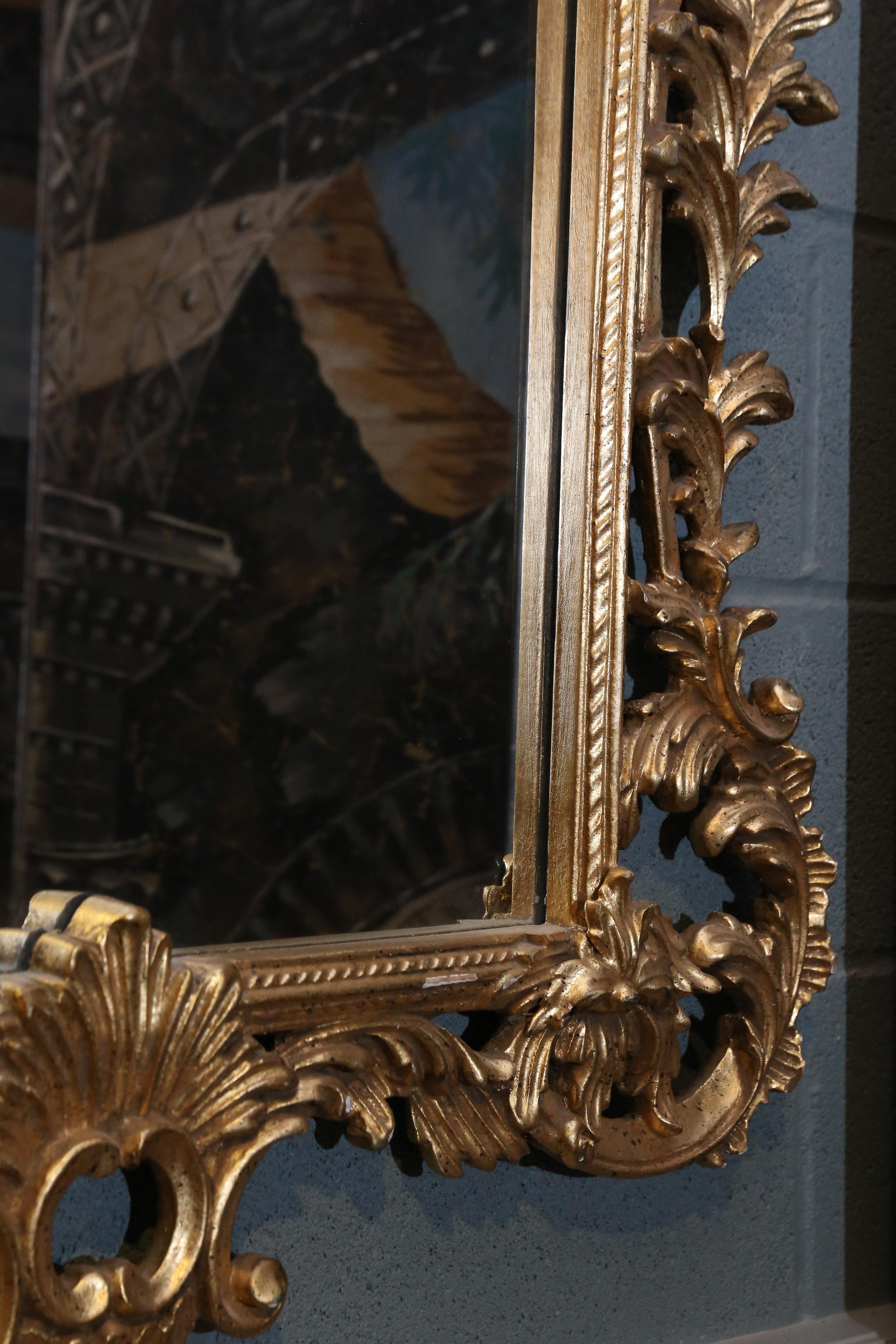 American Vintage Labarge Gilt Rococo-Style Mirror For Sale