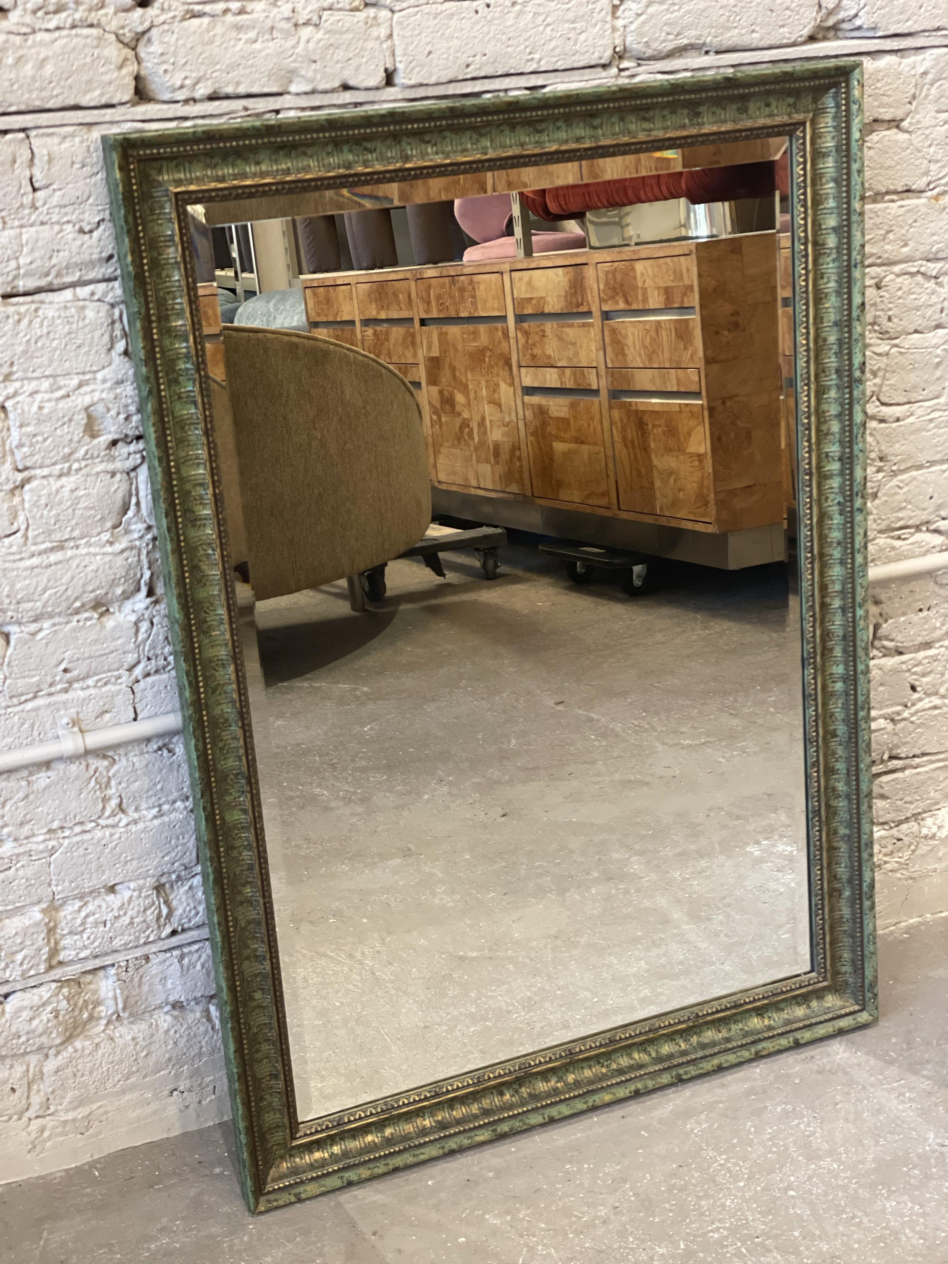 Vintage LaBarge Grün und Gold Spiegel (Ende des 20. Jahrhunderts) im Angebot