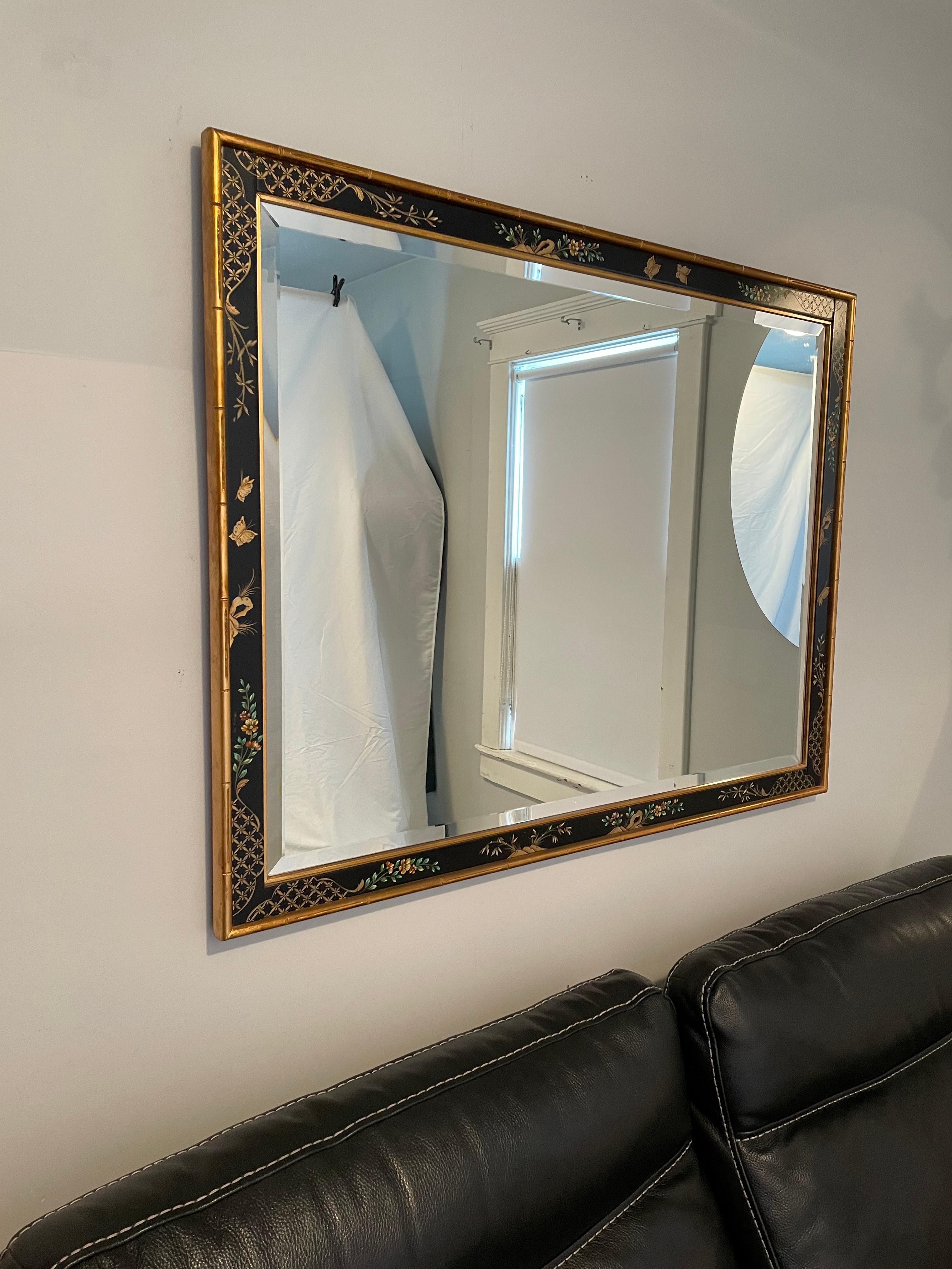 Beautiful Classic Chinoiserie La Barge hand painted mirror with gilt faux bamboo frame. Timeless.
Curbside to NYC/Philly $350.