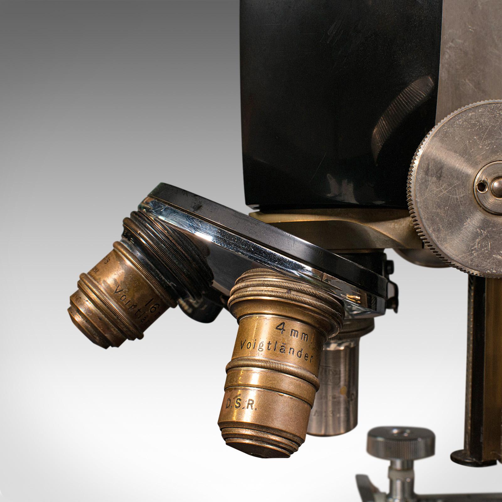 20th Century Vintage Laboratory Microscope, German, Scientific Instrument, Carl Zeiss Jena For Sale