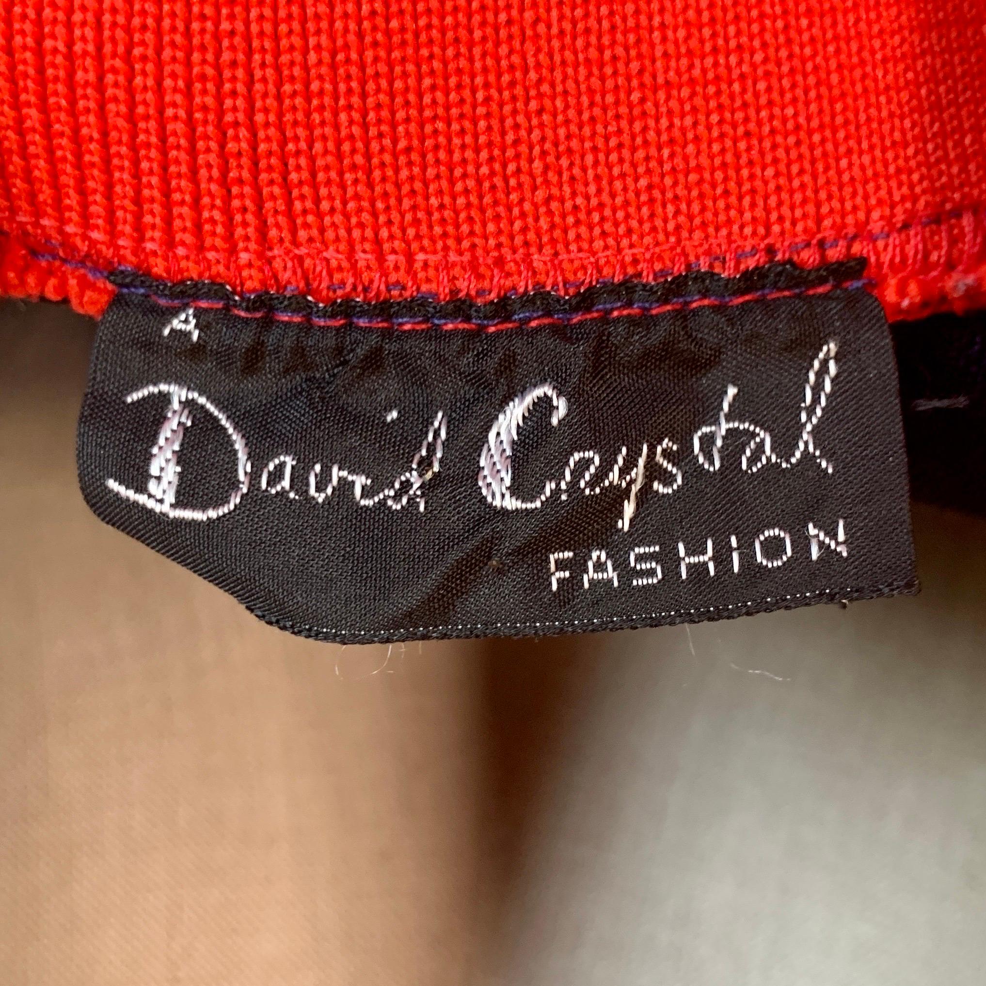 Vintage LACOSTE DAVID CRYSTAL FASHION Streifen Kragenkragen Polyester SCOOTER Kleid M/L im Angebot 7