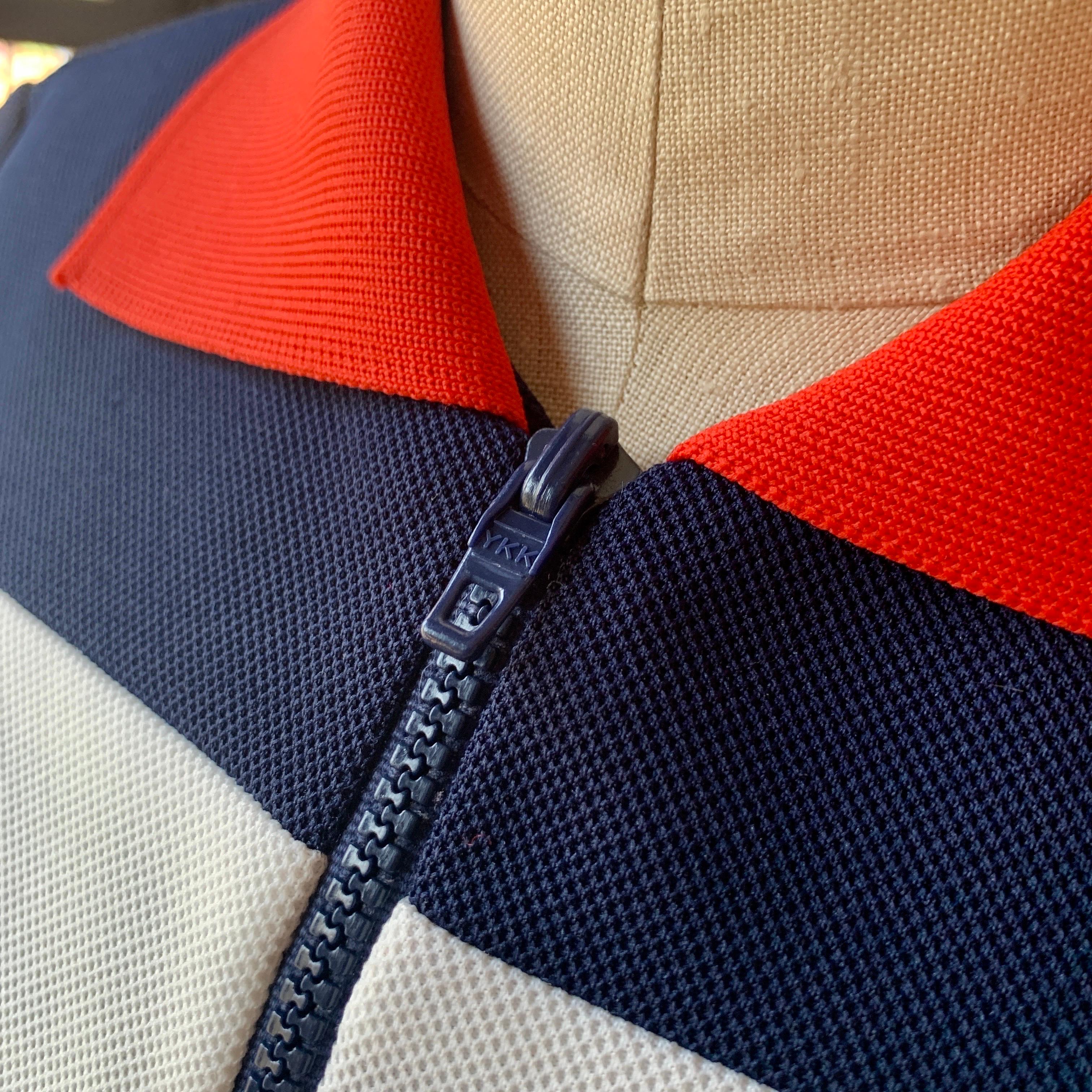 Vintage LACOSTE DAVID CRYSTAL FASHION Stripe Collar Polyester SCOOTER Dress M/L For Sale 4