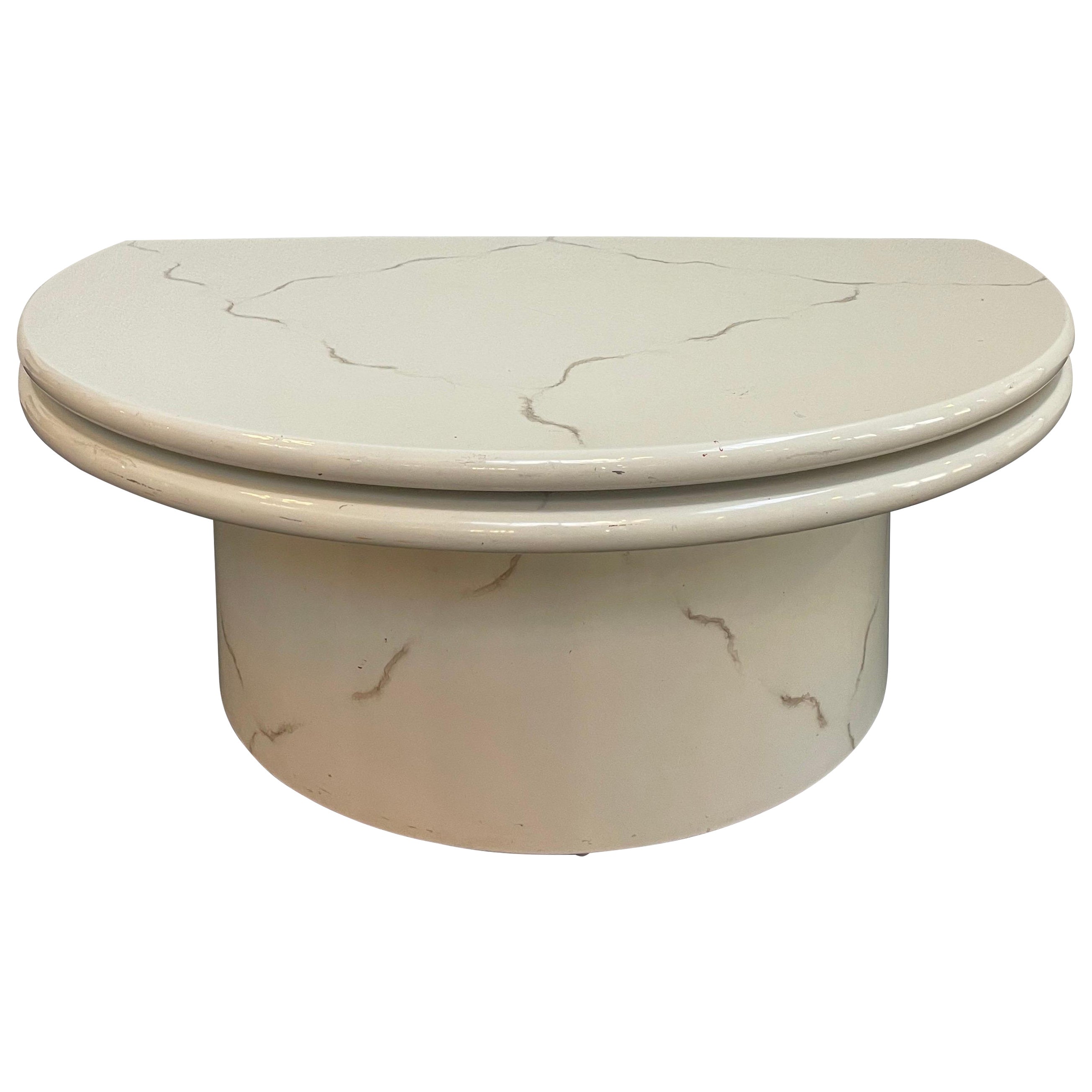 Vintage Lacquer Swivel Coffee Table
