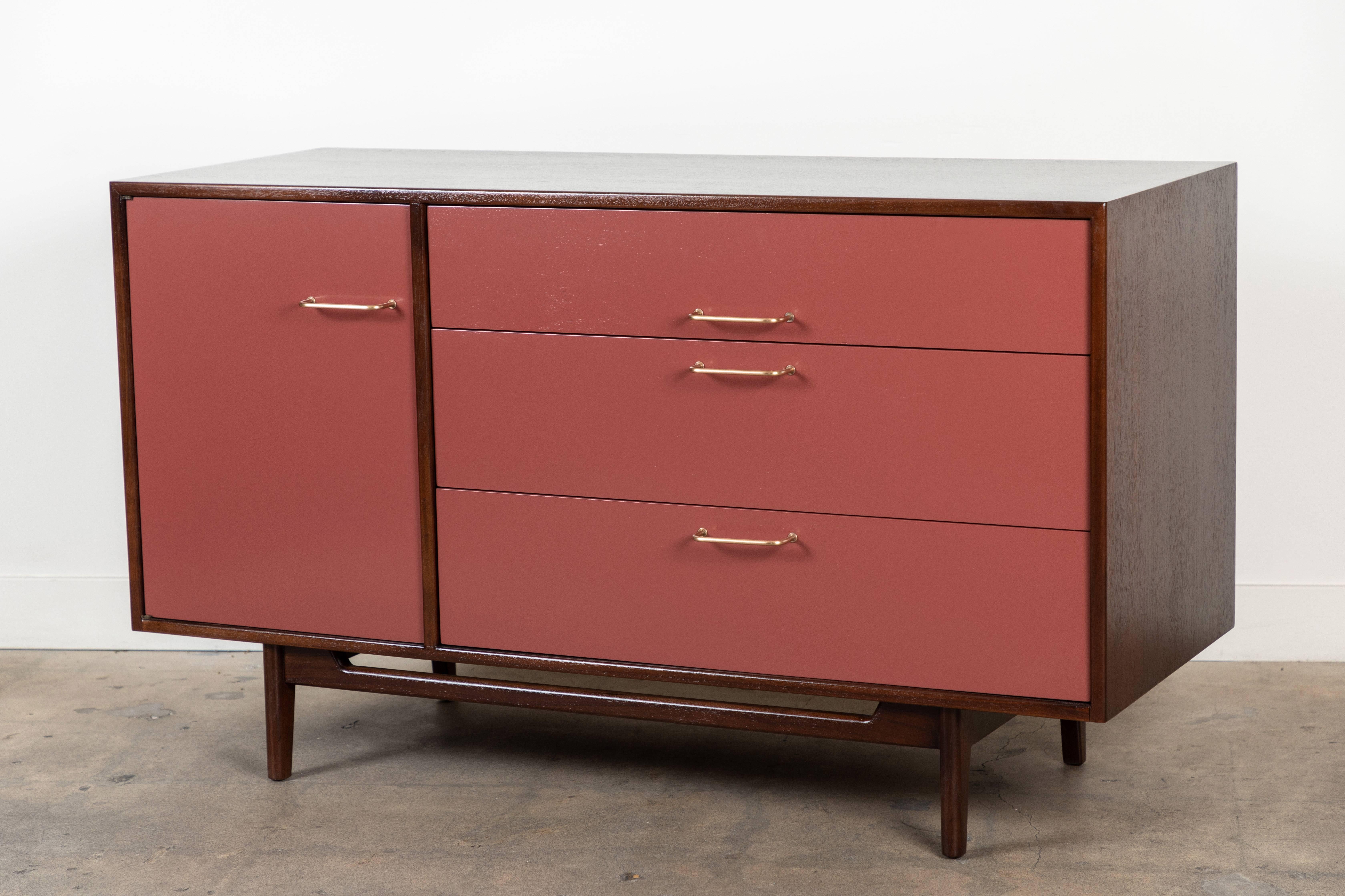 Mid-20th Century Vintage Lacquered Cabinet by Jens Risom