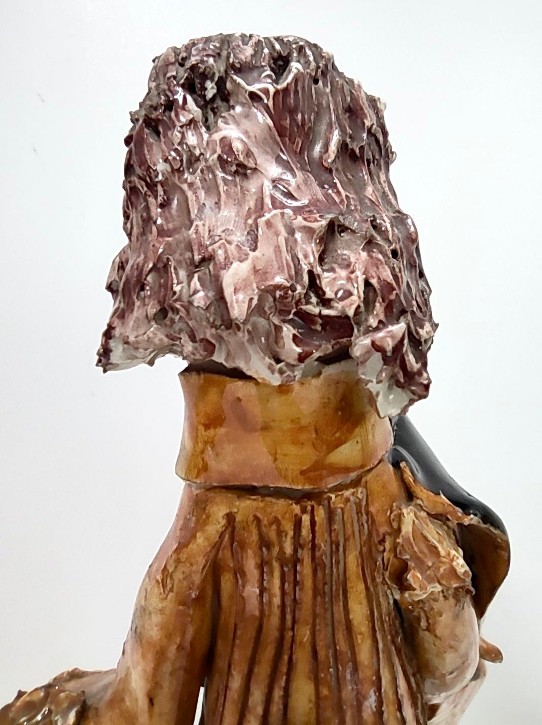 Vieille figurine décorative de clown en céramique laquée, Italie en vente 7