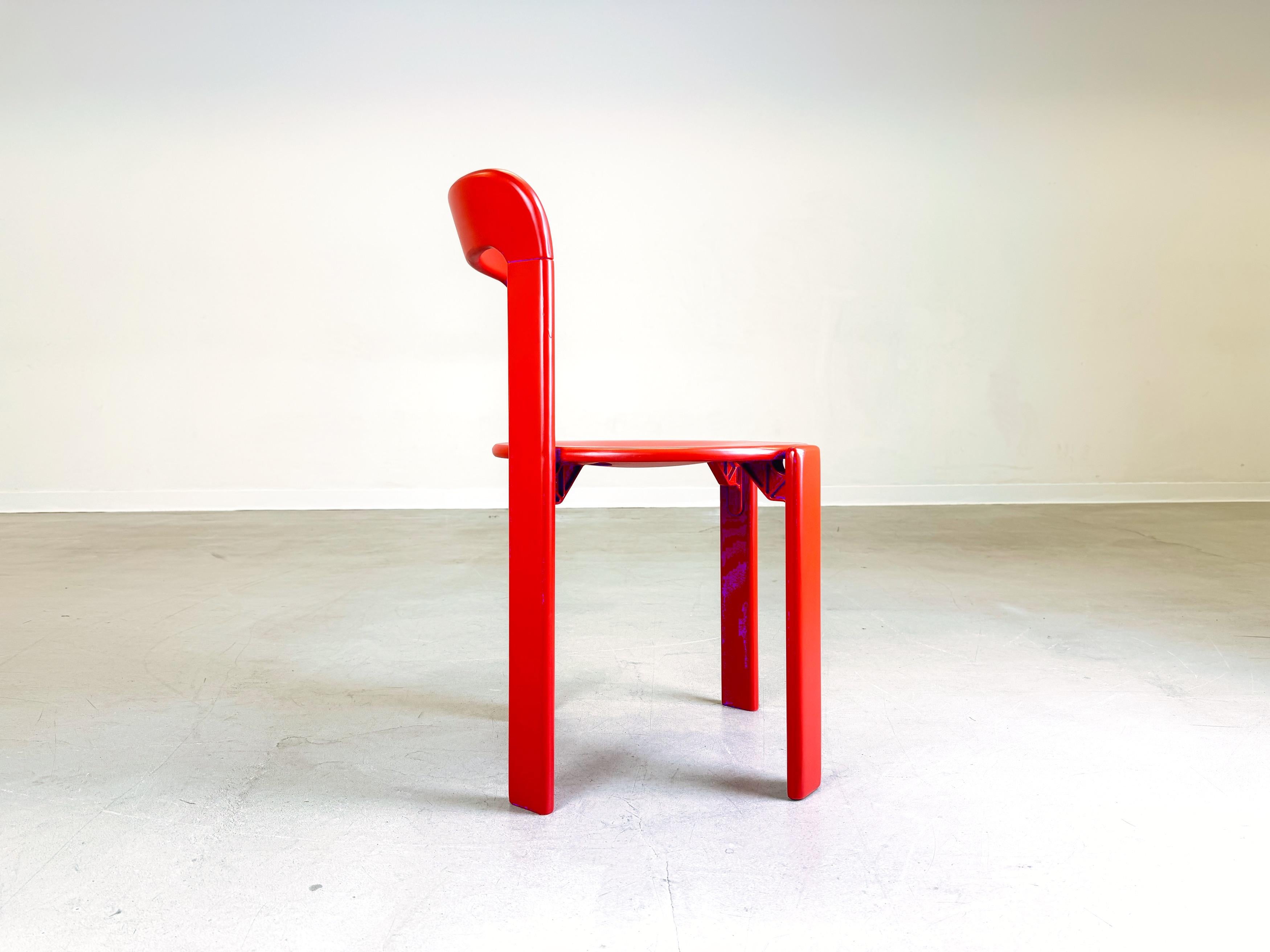 Vintage lacquered chair Bruno Rey Kusch & Co 1970s design For Sale 2