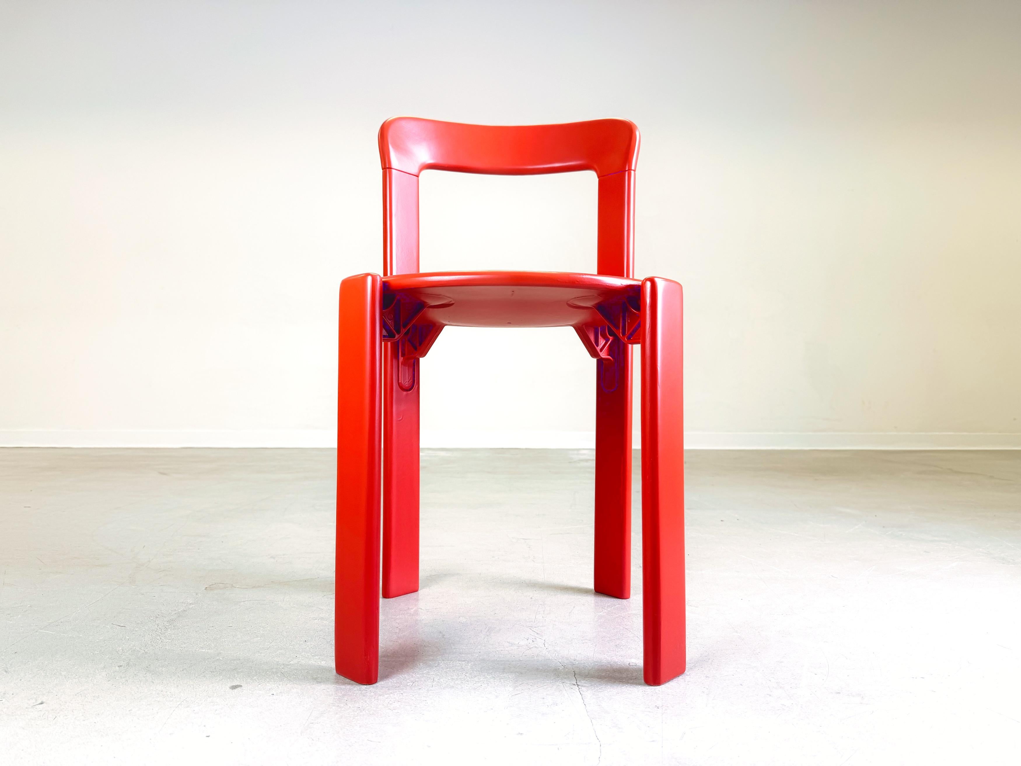 Vintage lacquered chair Bruno Rey Kusch & Co 1970s design For Sale 1