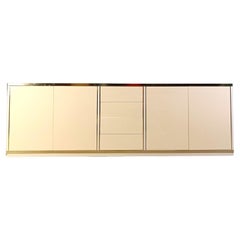 Vintage lacquered credenza, 1980s