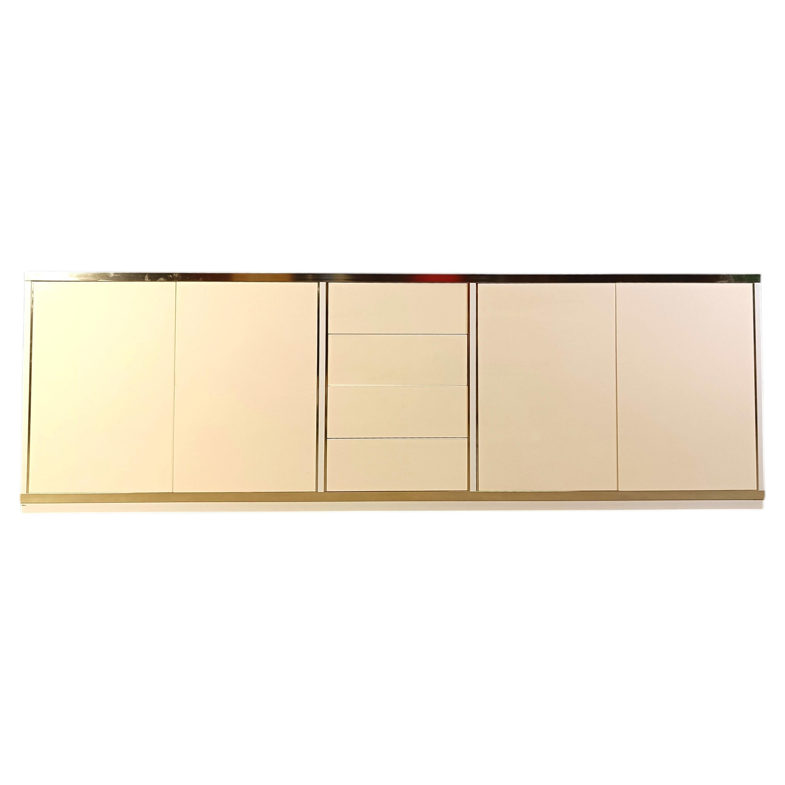 Vintage lacquered credenza, 1980s