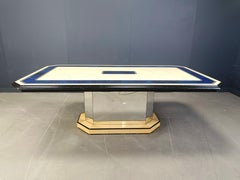 Vintage lacquered dining table, 1970s