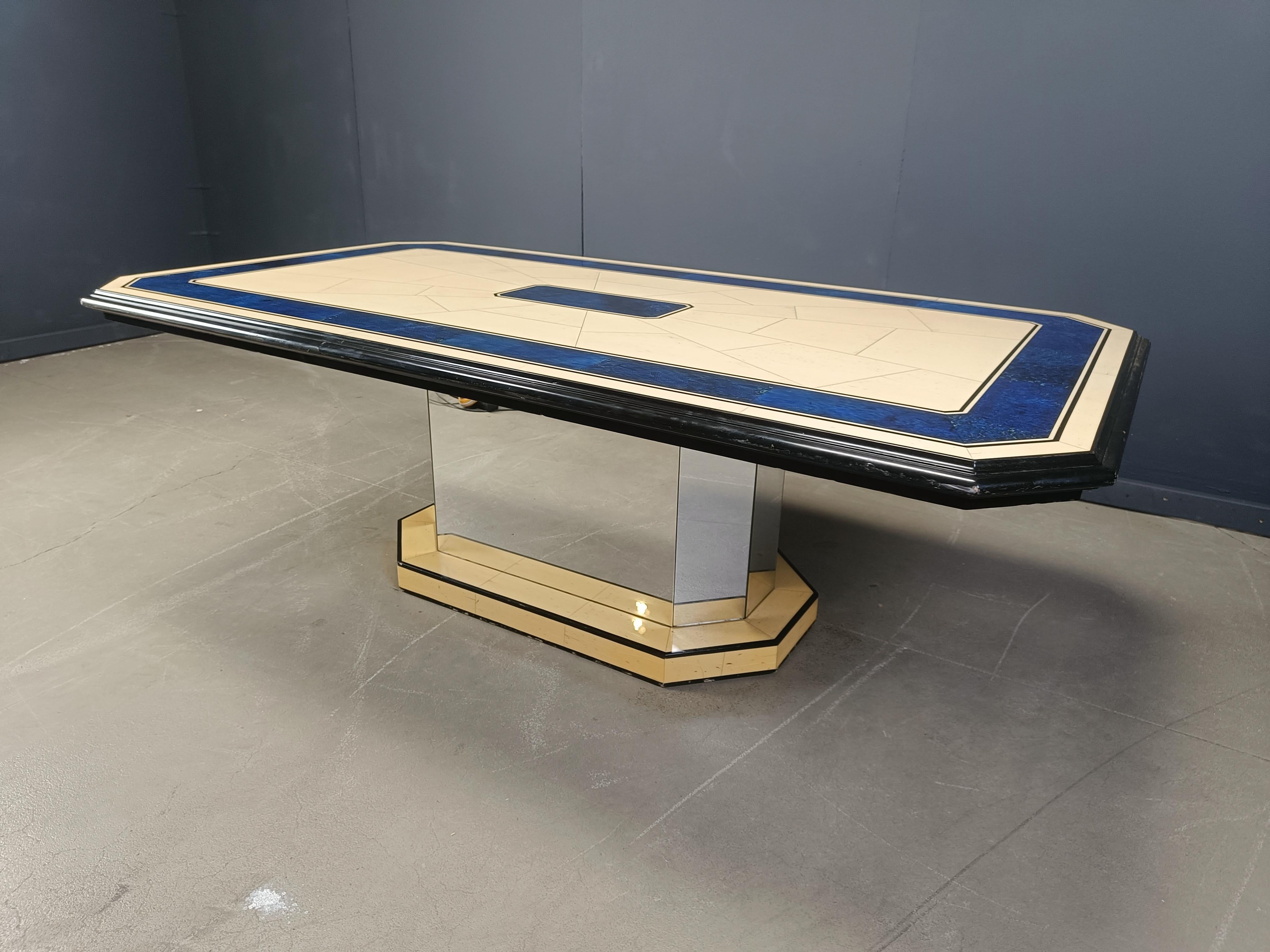 Table de salle à manger laquée vintage, années 1970 en vente 2