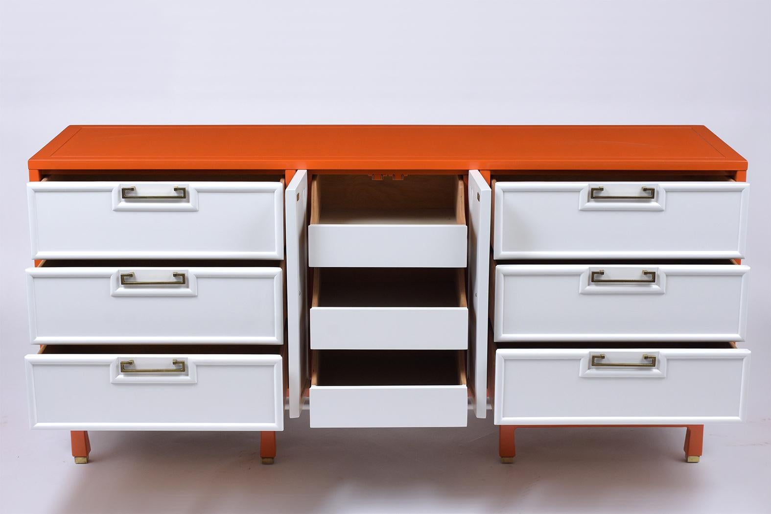 Polished Mid-Century American of Martinsville Chest of Drawers 