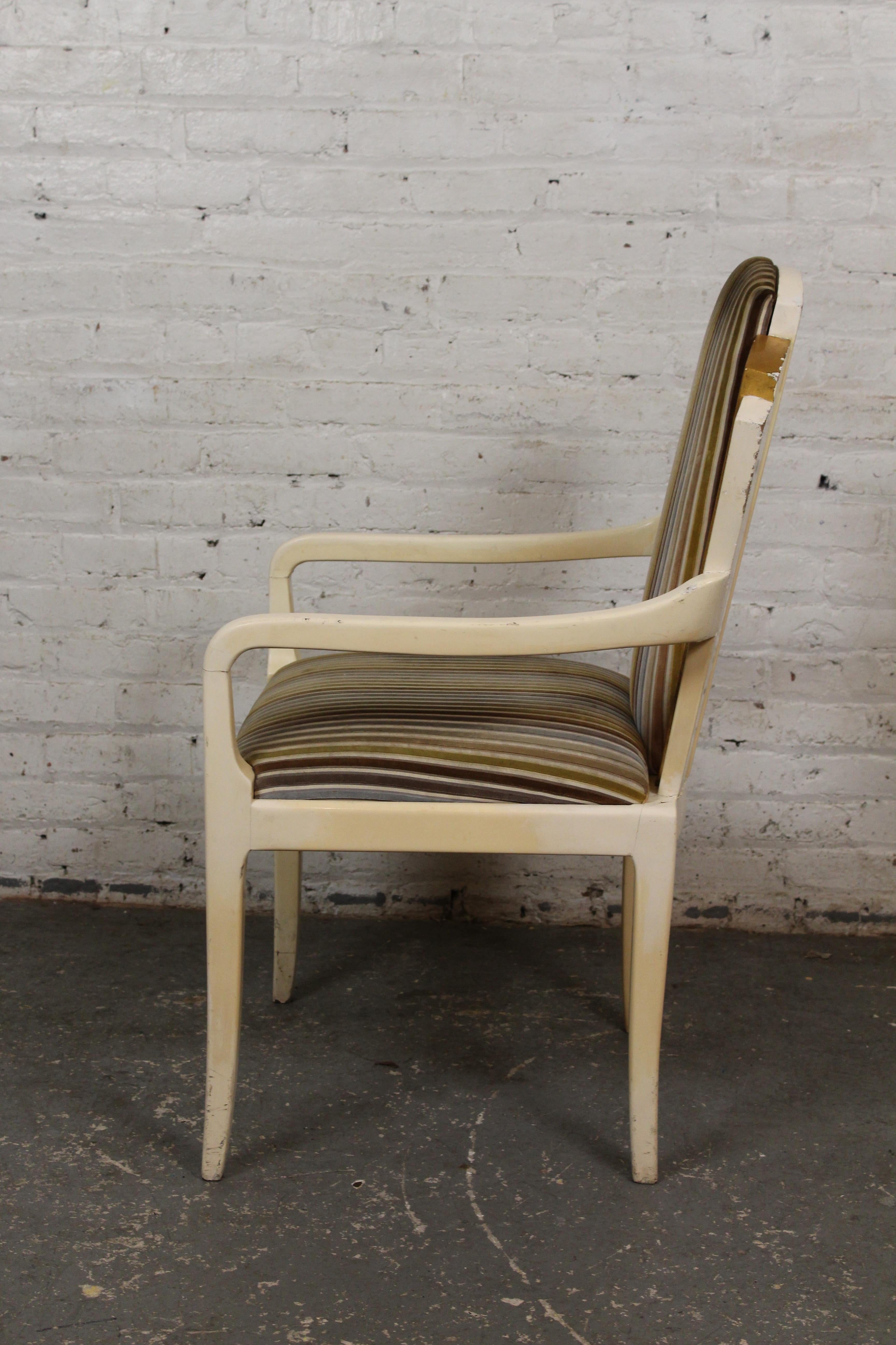 Lackierter Vintage-Stuhl „Eva“ von Vladimir Kagan (Art déco) im Angebot