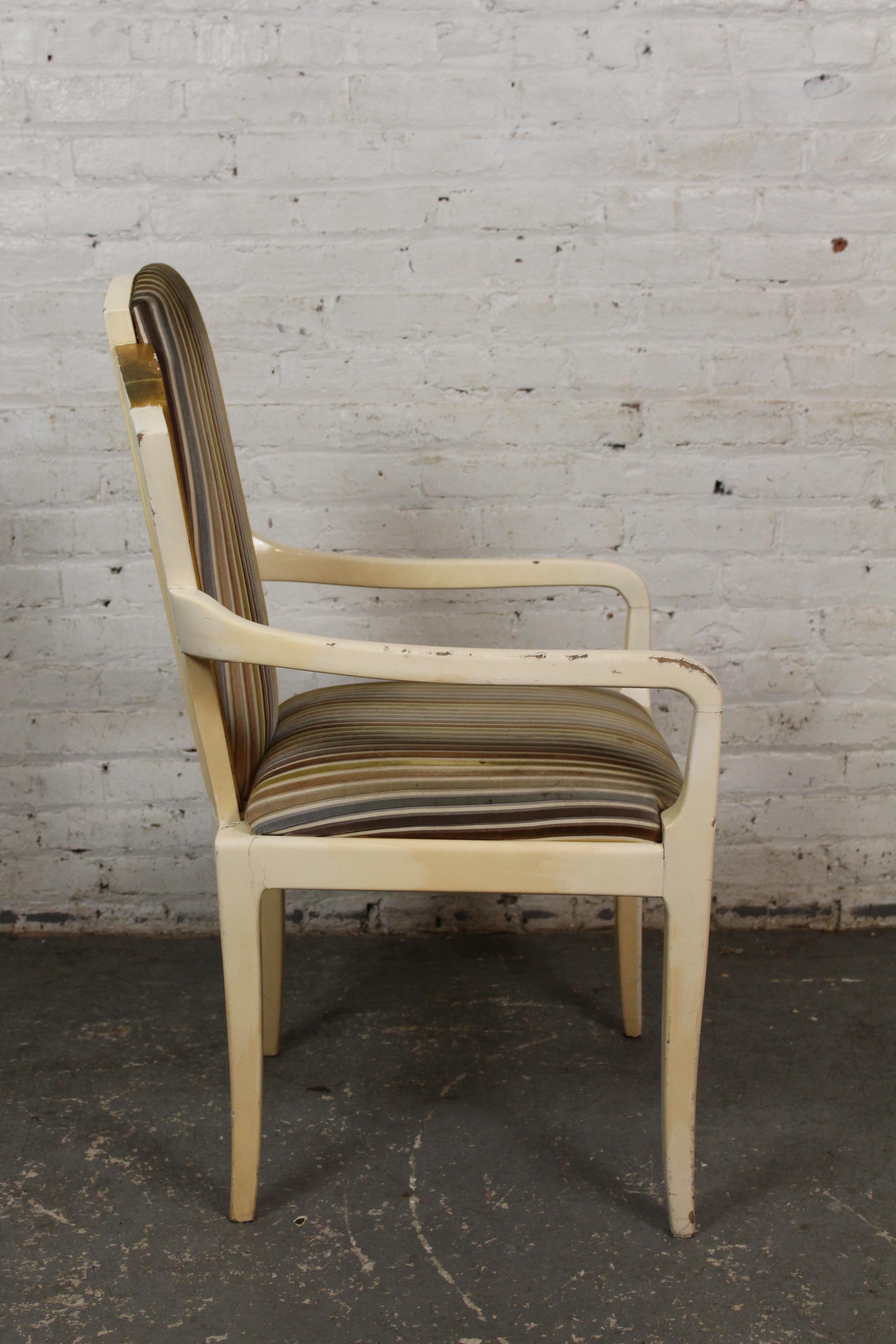 Lackierter Vintage-Stuhl „Eva“ von Vladimir Kagan im Zustand „Relativ gut“ im Angebot in Brooklyn, NY