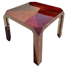 Vintage Lacquered Inlay Game Table