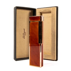 Vintage Lacquered S.T. Dupont Ligne 1 Desk Lighter in Box 1980s