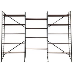 Vintage Ladderax Teak and Metal Bookshelf by Robert Heal for Staples, 1960s