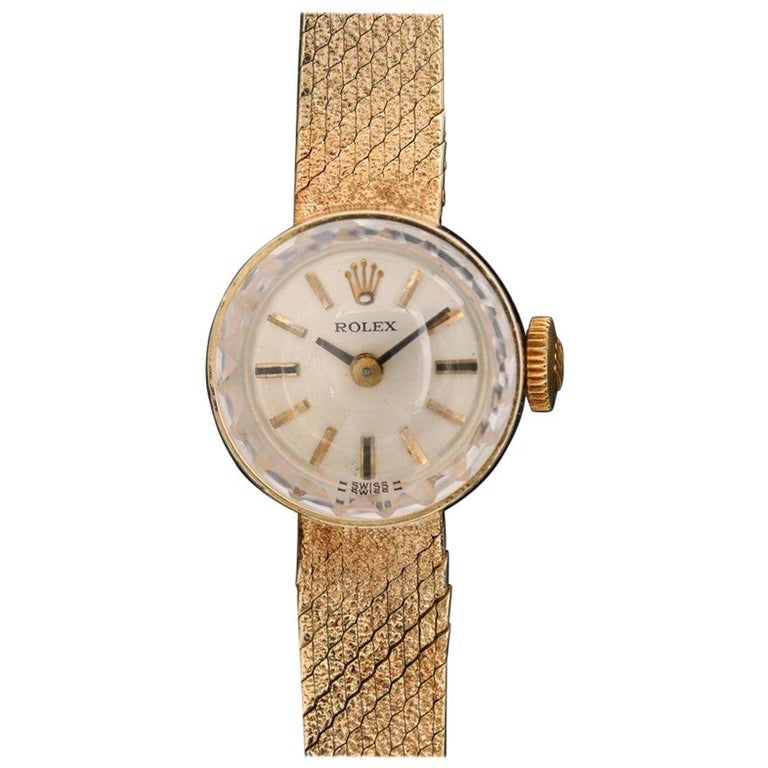 Vintage Ladies 14 Karat Yellow Gold Rolex Cocktail Wristwatch with Original  Box at 1stDibs | vintage ladies rolex, vintage womens rolex watch, rolex  drink