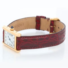 Vintage Ladies 18k Gold Cartier Tank Watch