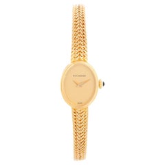 Montre Bucherer vintage en or jaune 18 carats, pour femmes