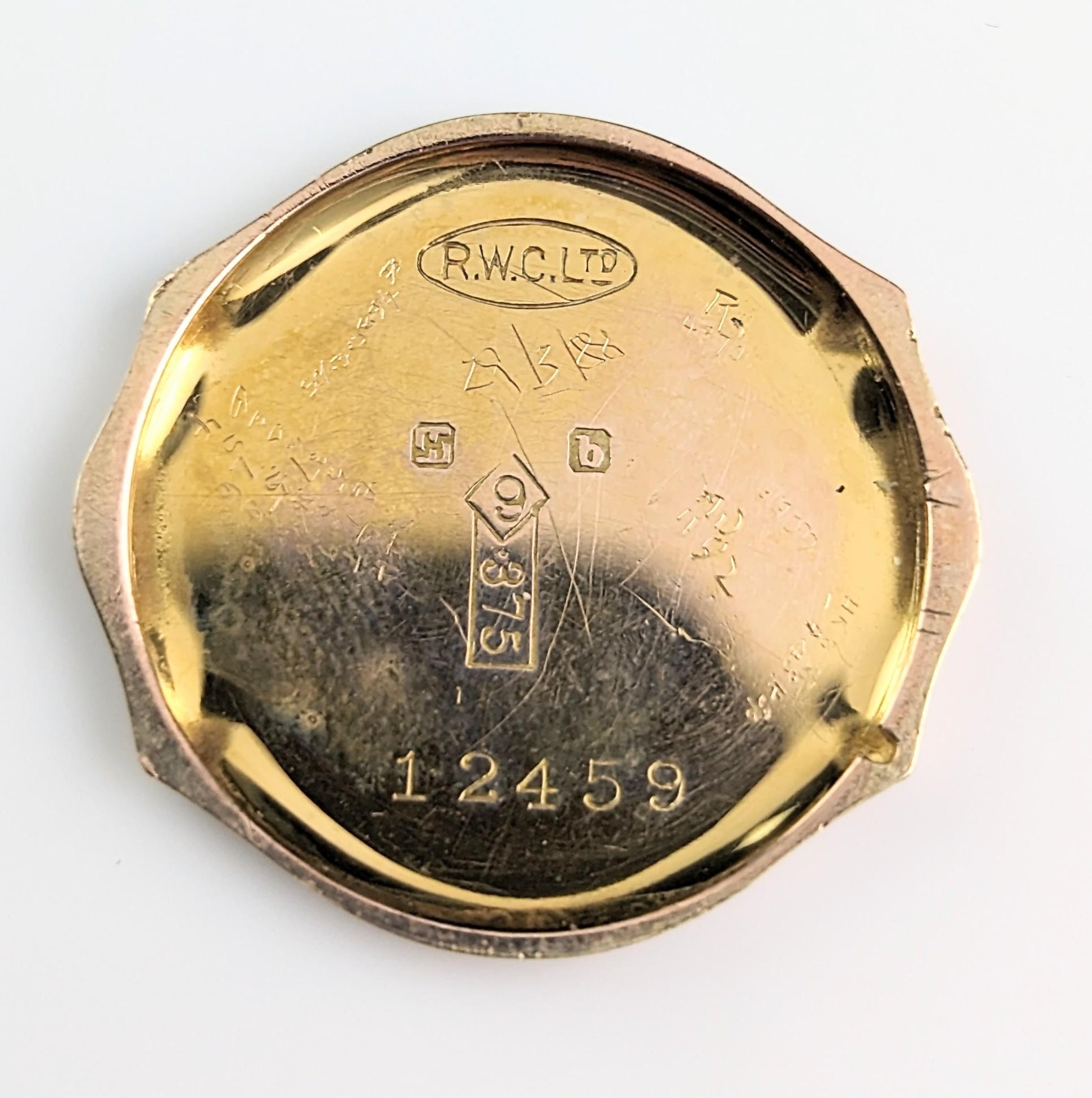Vintage Ladies 9k gold Rolex wristwatch, Art Deco  8