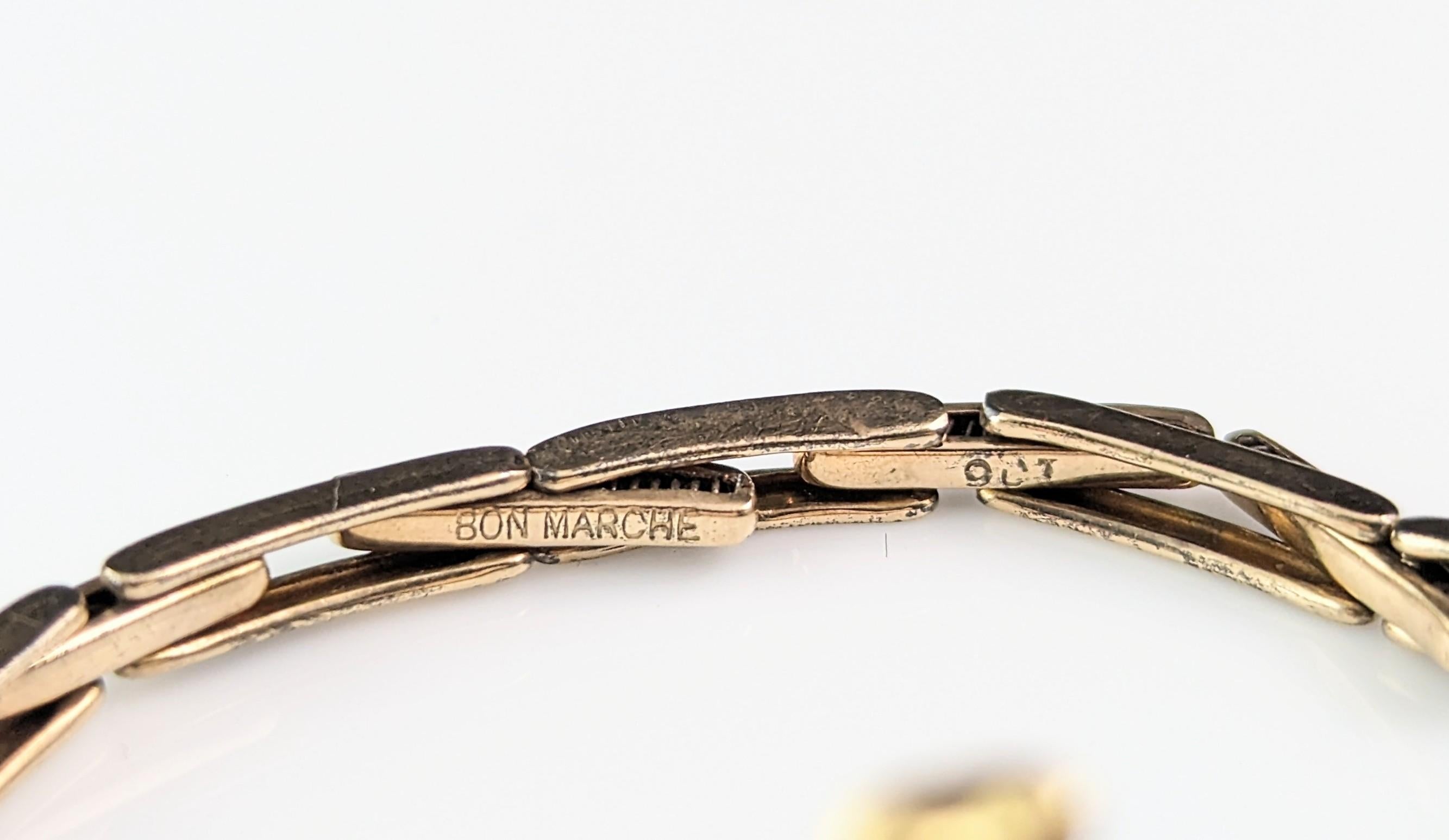 Montre-bracelet Rolex vintage pour femme en or 9 carats, style Art déco  13