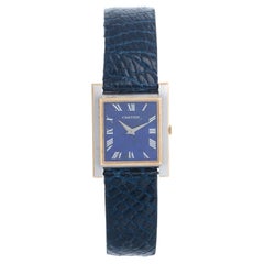 Vintage Ladies Cartier Tank Lapis Lazuli Watch