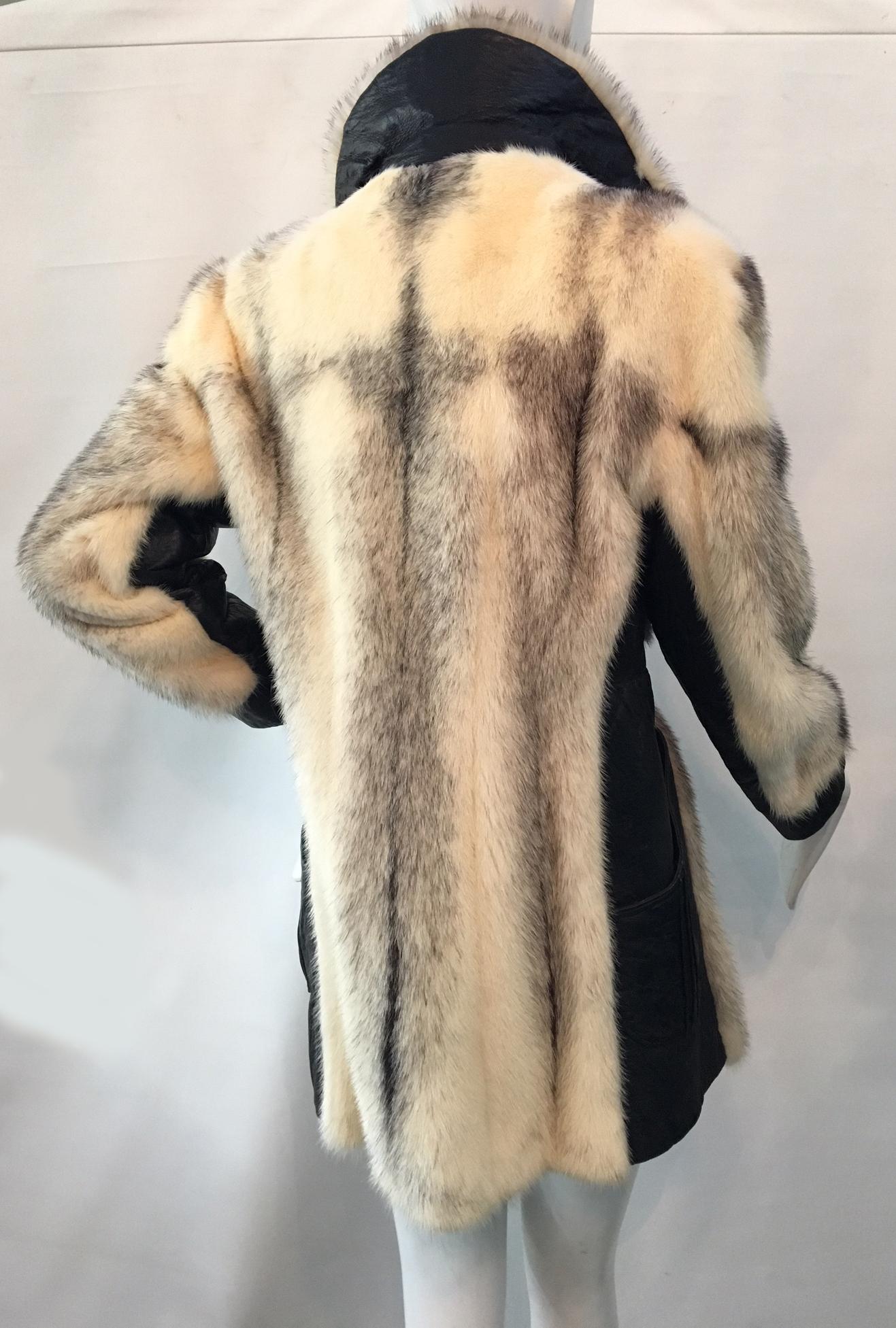 Beige Vintage Ladies Fur Coat by Juan de Cirota