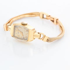 Vintage Ladies Hamilton 14 Karat Yellow Gold Watch