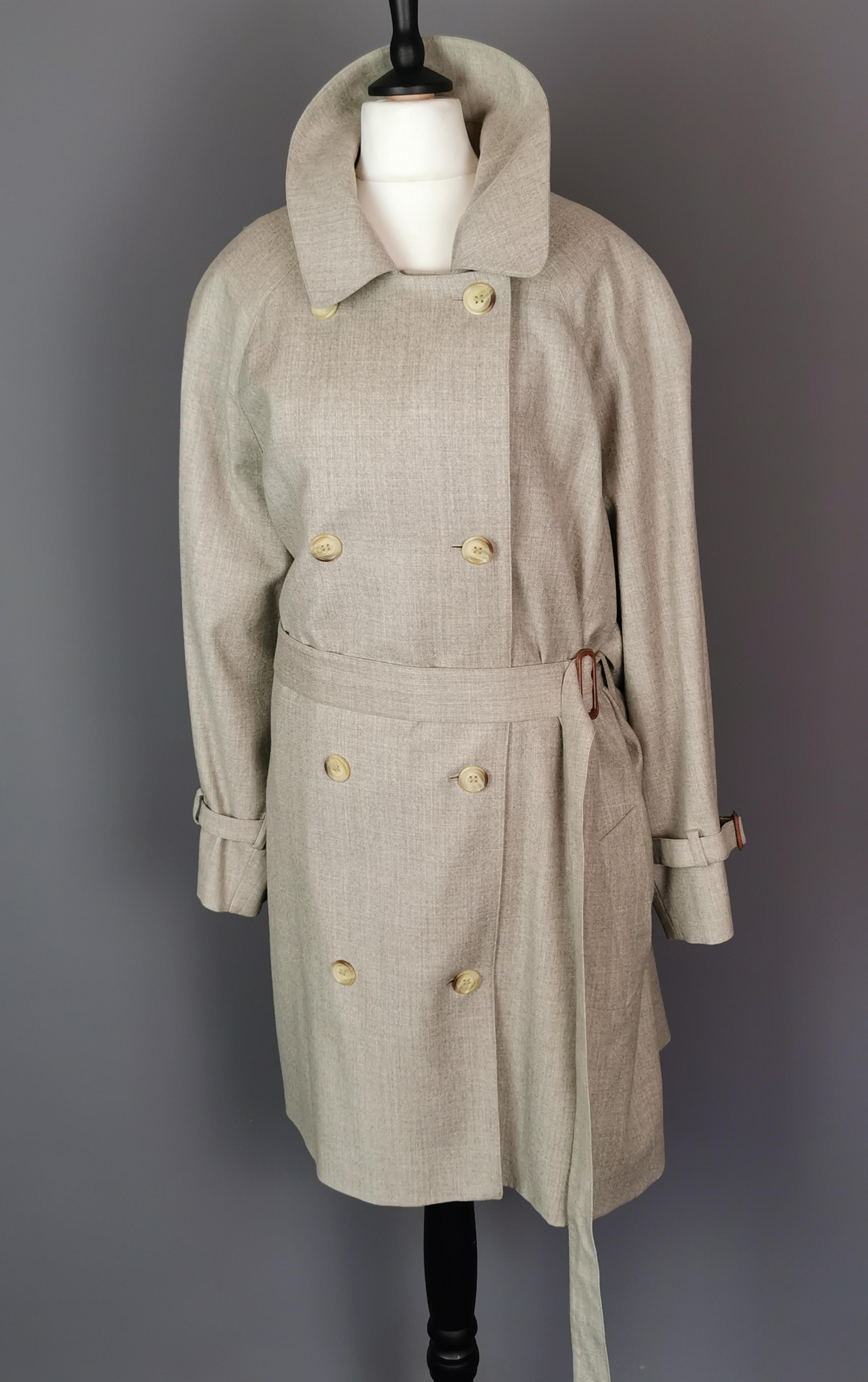 Vintage ladies Jaeger trench coat, Pure new wool at 1stDibs | jaeger ...