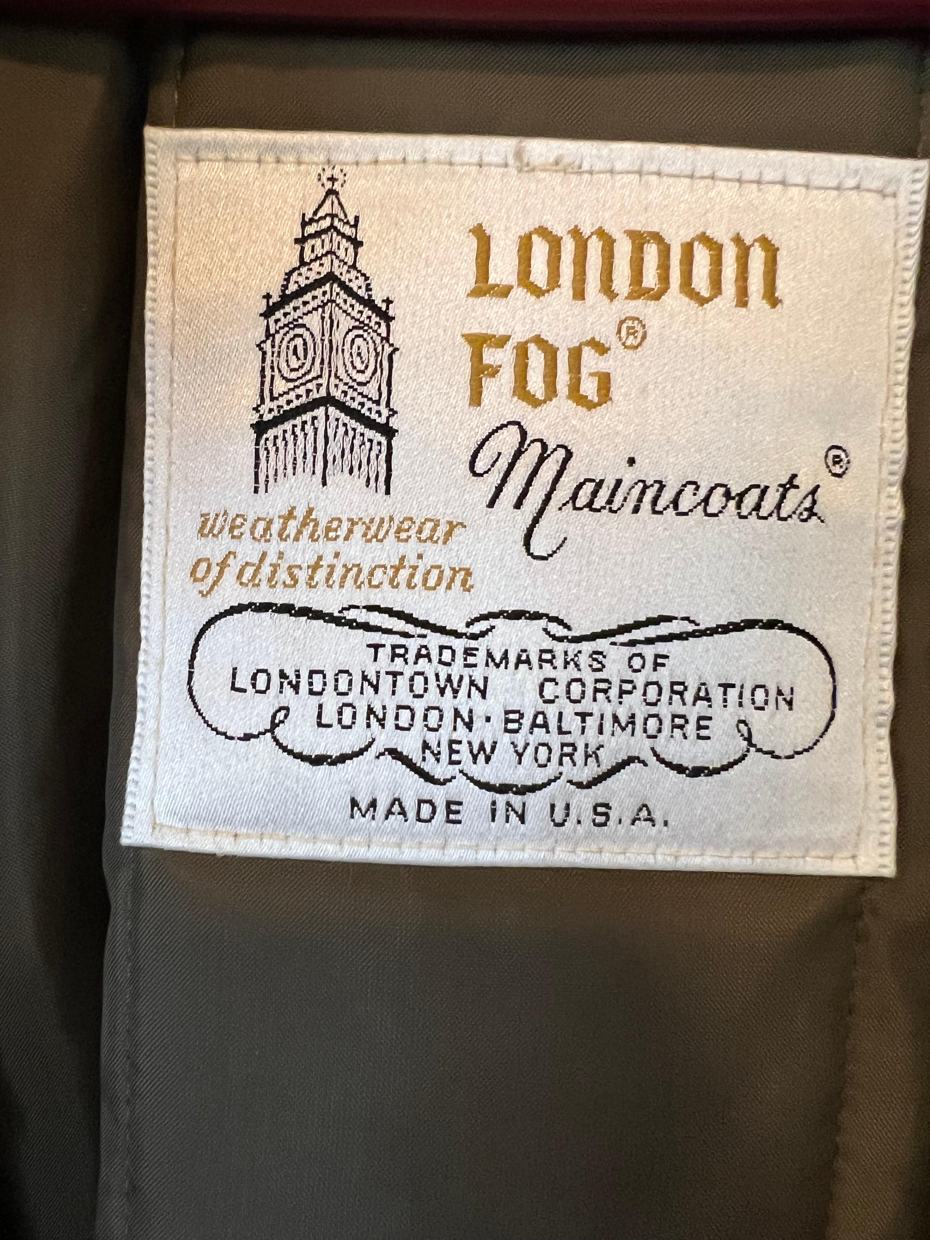 Vintage Damen London Fog Raincoat, Vintage  im Angebot 3
