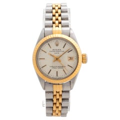 Used Ladies Rolex Date (Datejust) ref 6917. Original Cream Patinated Dial.